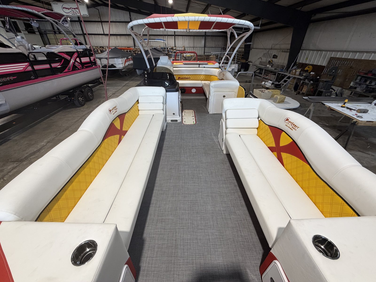 2027 PlayCraft 2700 Xtreme – Red, Yellow, Black & White – chiefs interior 04