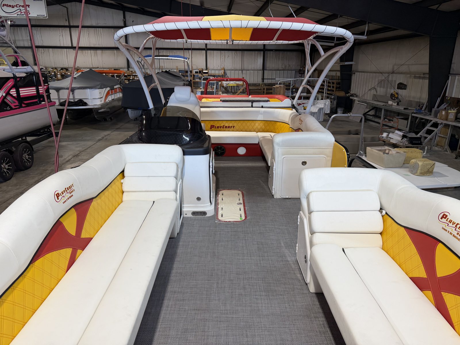 2027 PlayCraft 2700 Xtreme – Red, Yellow, Black & White – chiefs interior 05