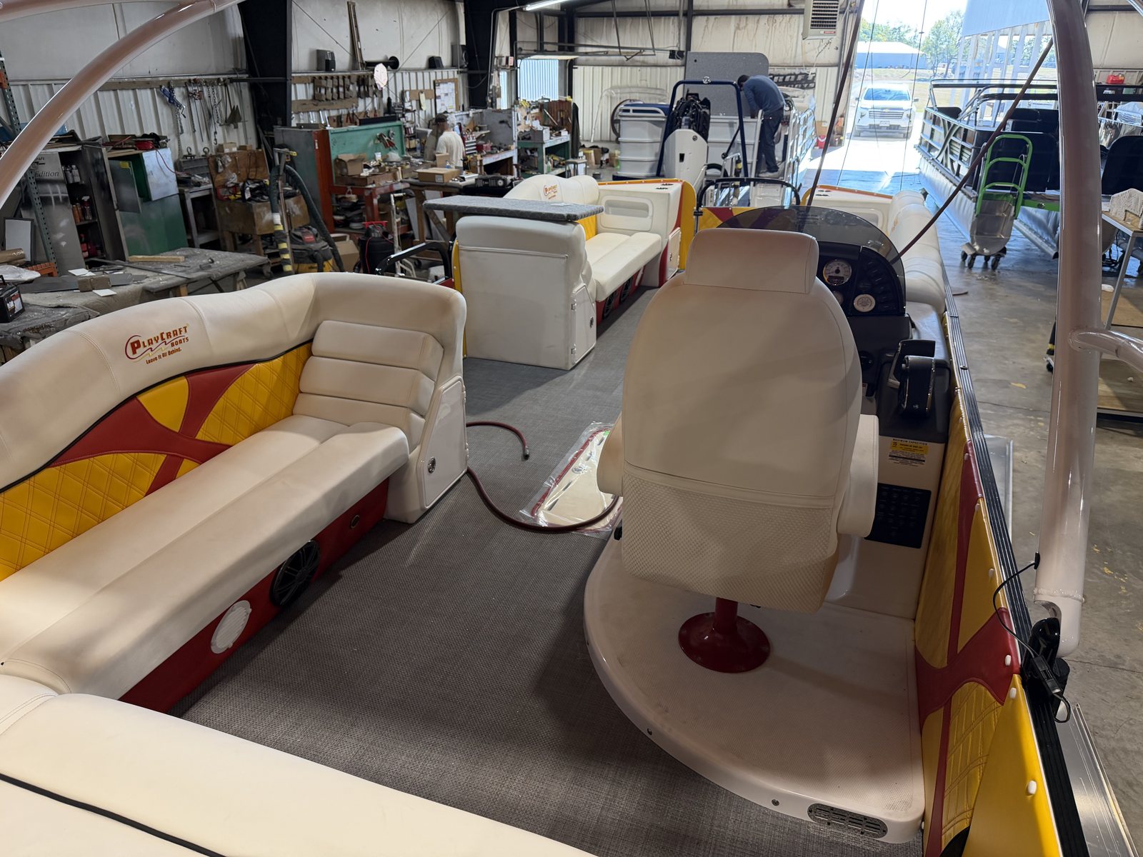 2027 PlayCraft 2700 Xtreme – Red, Yellow, Black & White – chiefs interior 07