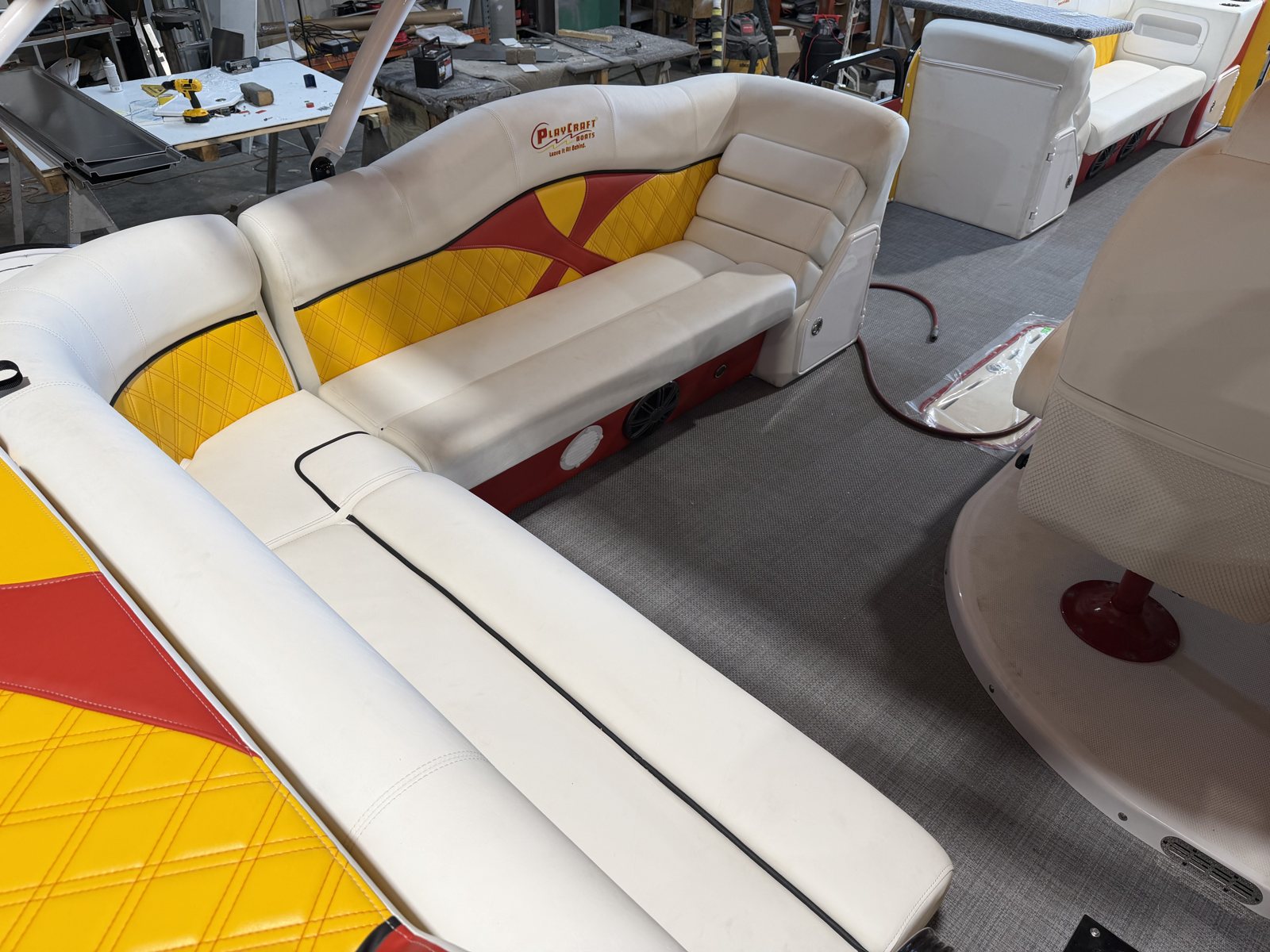 2027 PlayCraft 2700 Xtreme – Red, Yellow, Black & White – chiefs interior 08