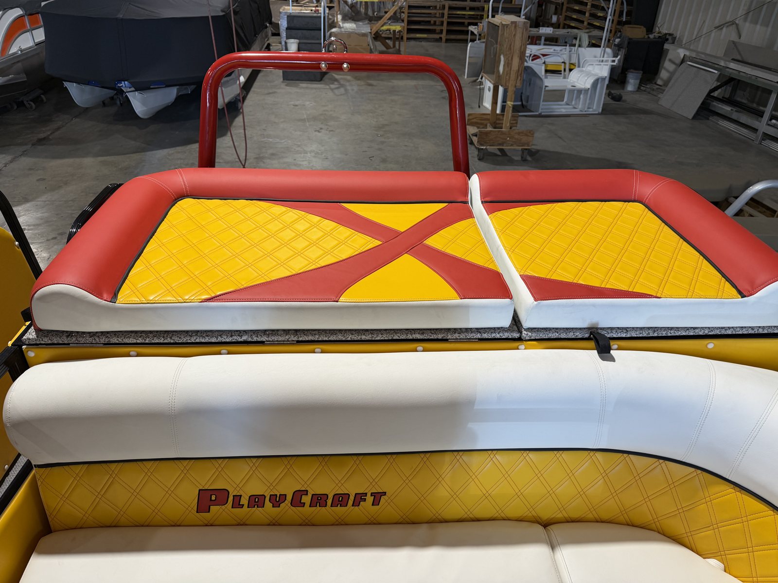 2027 PlayCraft 2700 Xtreme – Red, Yellow, Black & White – chiefs interior 10