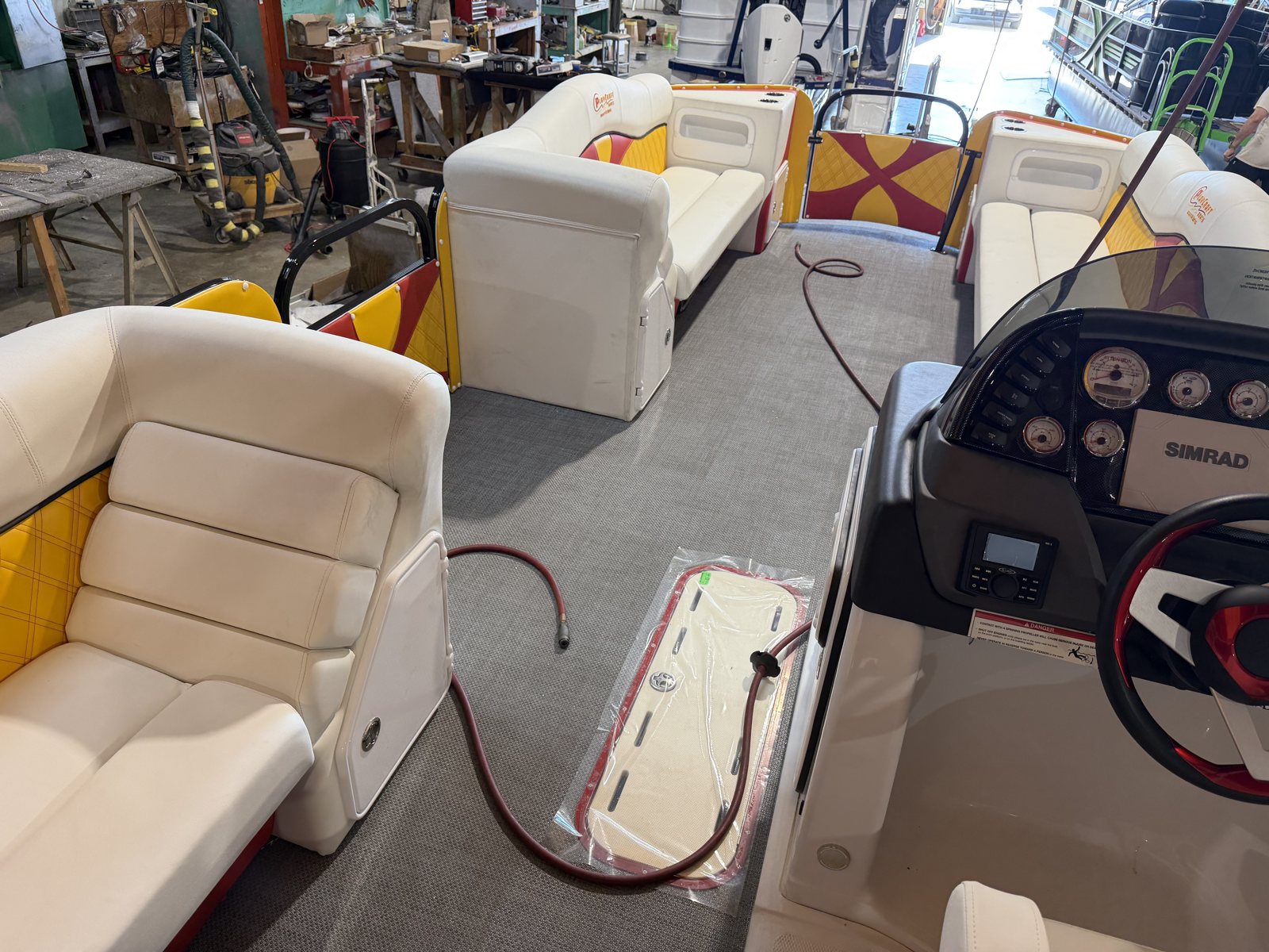 2027 PlayCraft 2700 Xtreme – Red, Yellow, Black & White – chiefs interior 11