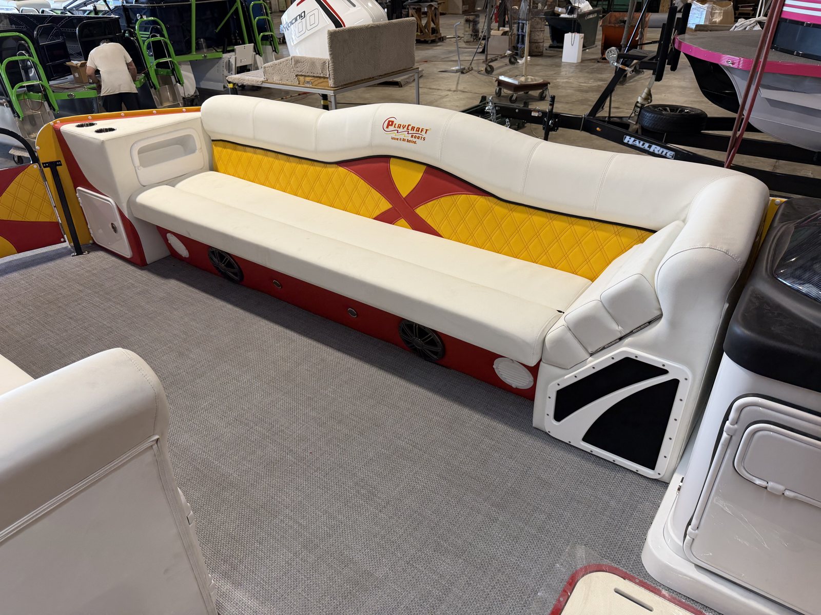 2027 PlayCraft 2700 Xtreme – Red, Yellow, Black & White – chiefs interior 15