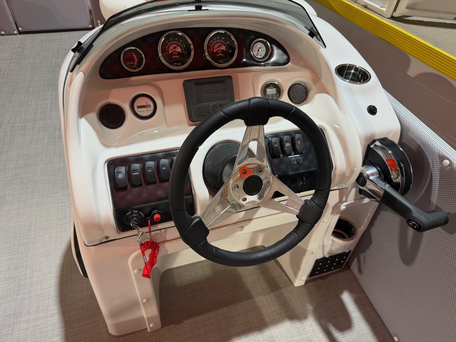 2027 PlayCraft 2300 Infinity – Orange & White – orange interior 05