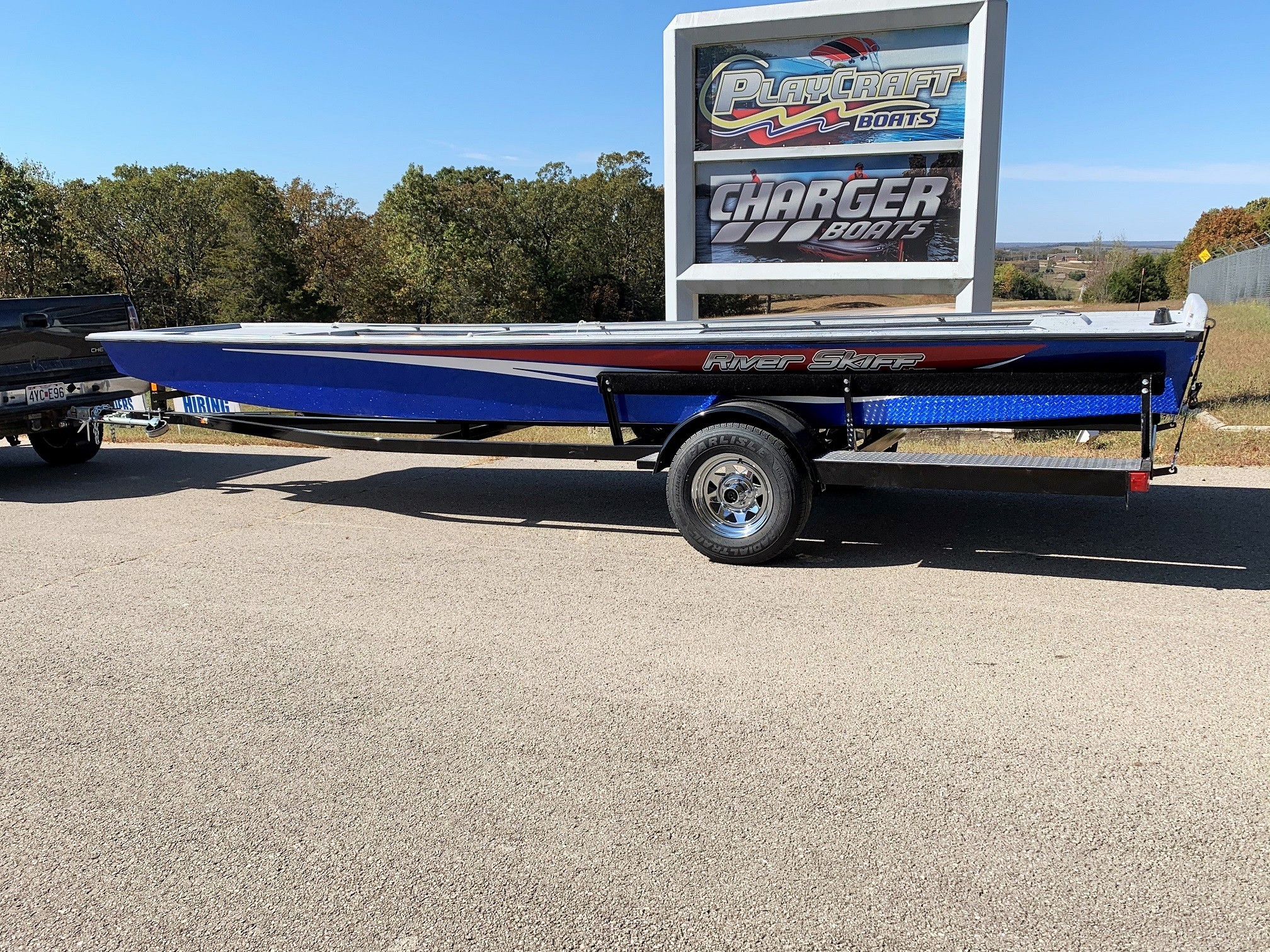 2149 panfish 20' river skiff boat - playcraft boats